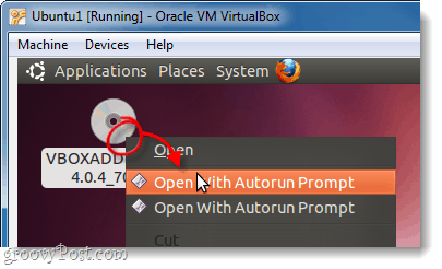 autorun vboxadditions-schijf in ubuntu virtualbox
