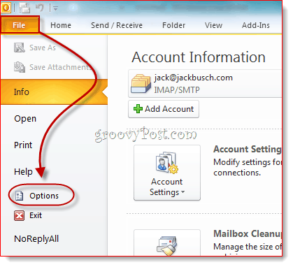 Reveal Developer Tab in Outlook 2010