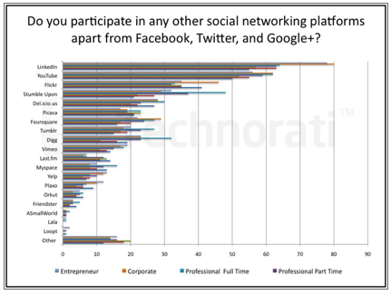 andere sociale mediaplatforms