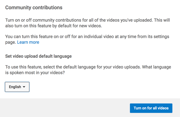 Schakel de functie in waarmee de YouTube-community ondertiteling voor je kan vertalen.
