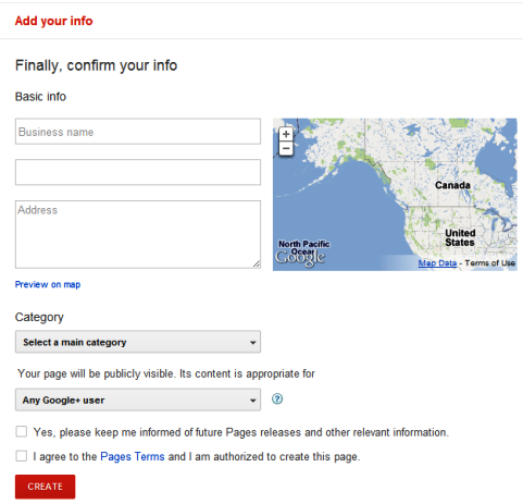 Google+ pagina's - Lokale bedrijven en plaatsen