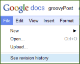 Google Revision History Tool, vandaag bijgewerkt