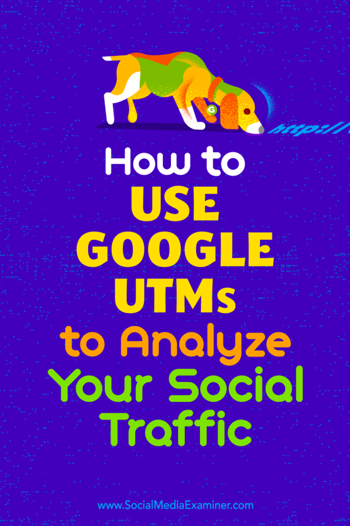 Hoe u Google UTM's gebruikt om uw sociale verkeer te analyseren: Social Media Examiner