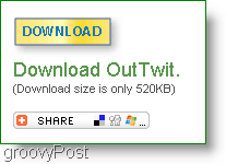 Twitter in Outlook: download outtwit