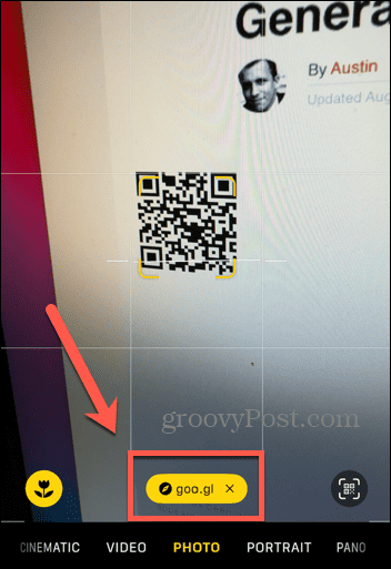 iPhone qr-codelink