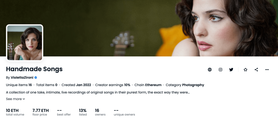Muziek en NFT's: de lanceringsstrategie van Violetta Zironi: Social Media Examiner
