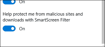 schakel SmartScreen 2 uit