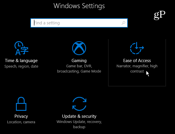 2 Gemak van toegang Windows 10-instellingen
