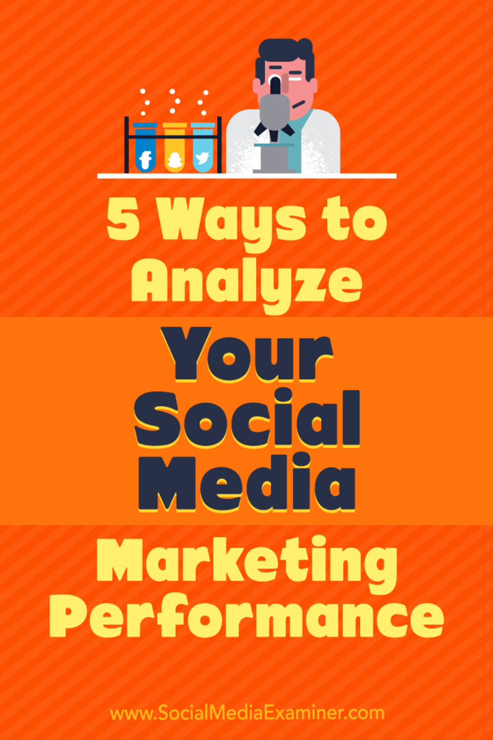 5 manieren om uw social media marketing prestaties te analyseren: Social Media Examiner