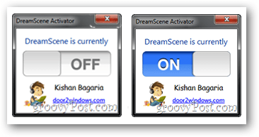 schakel DreamScene Activator in