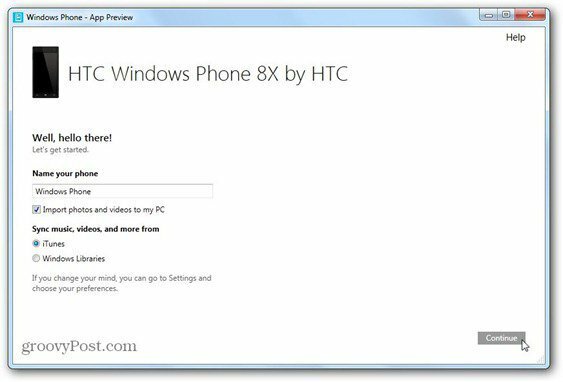 windows phone 8 windows phone app voor desktop eerste schermnaam telefoon beslis wat te synchroniseren