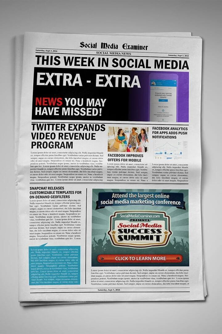 Twitter opent pre-roll videoadvertenties en het delen van video-inkomsten: deze week in sociale media: sociale media-examinator