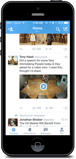 Twitter gepromote video