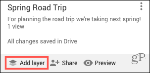 Voeg lagen toe voor uw roadtrip in Google Maps