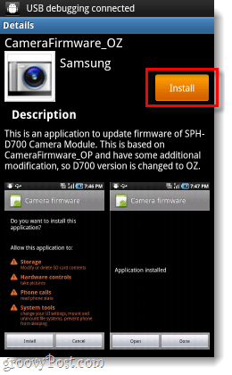 Samsung camera firmware update installatieprogramma