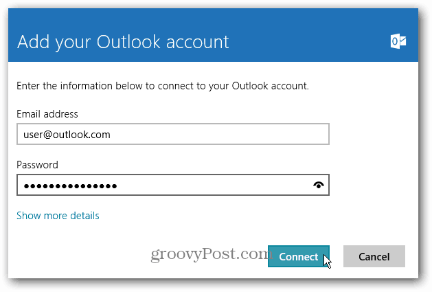 POP-e-mail gebruiken met Windows 8 Mail met Outlook.com