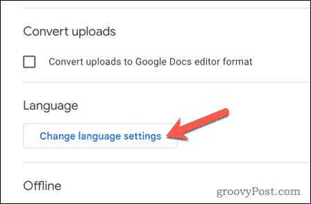 Wijzig de taalinstellingen in Google Drive