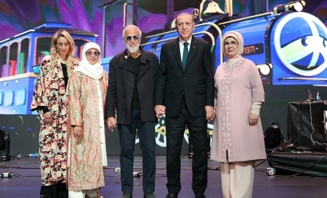 Emine Erdogan gedeeld van Yusuf Islam concert!
