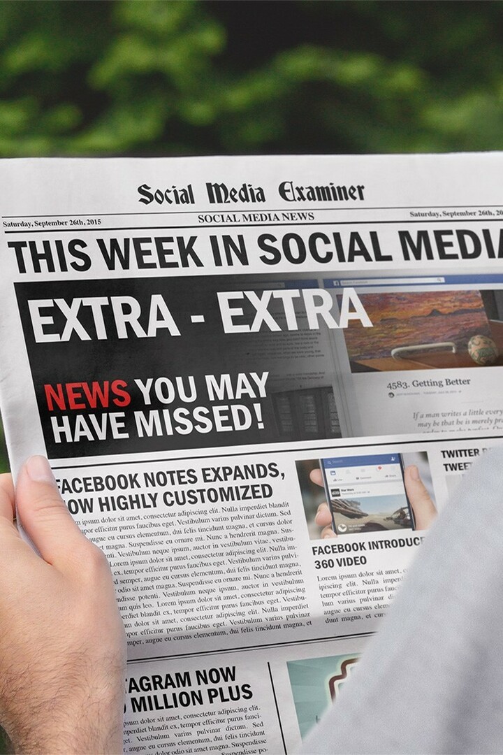 Verbeteringen in Facebook-notities: deze week in sociale media: examinator voor sociale media