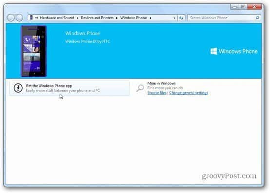 Windows Phone 8 software-installatieprompt