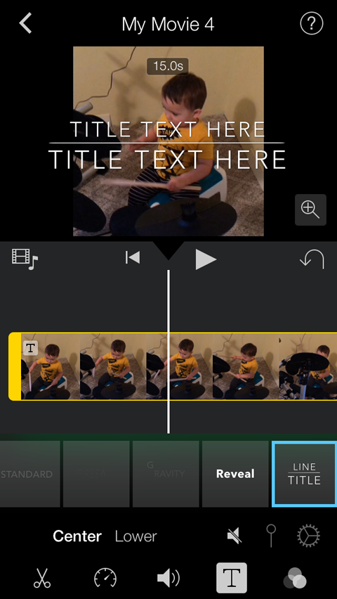 titelstijl in imovie