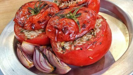 Hoe maak je gevulde tomaten in de oven?