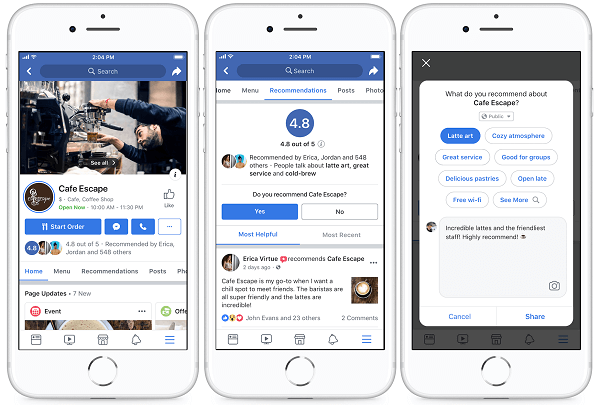Facebook heeft de pagina's van meer dan 80 miljoen bedrijven op zijn platform opnieuw ontworpen om het voor mensen gemakkelijker te maken om met lokale bedrijven te communiceren en te vinden wat ze het meest nodig hebben.