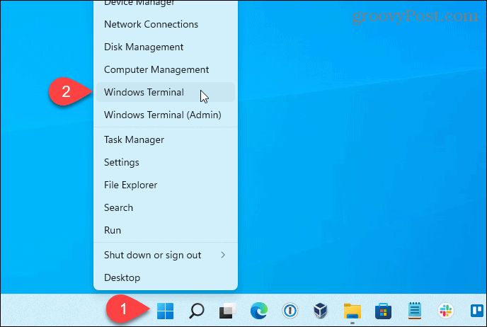 Windows-terminal openen