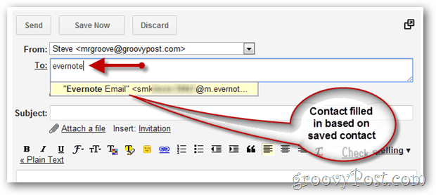 Hoe e-mail te gebruiken om informatie naar uw Evernote Notebook te sturen