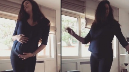 De 7 maanden durende zwangere Azra Akın danste zo