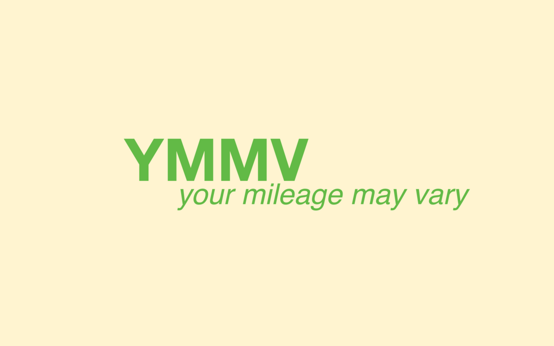 Wat betekent "YMMV" en hoe gebruik ik het?