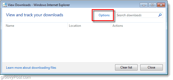 Hoe de standaard downloadmap voor Internet Explorer 9 te wijzigen
