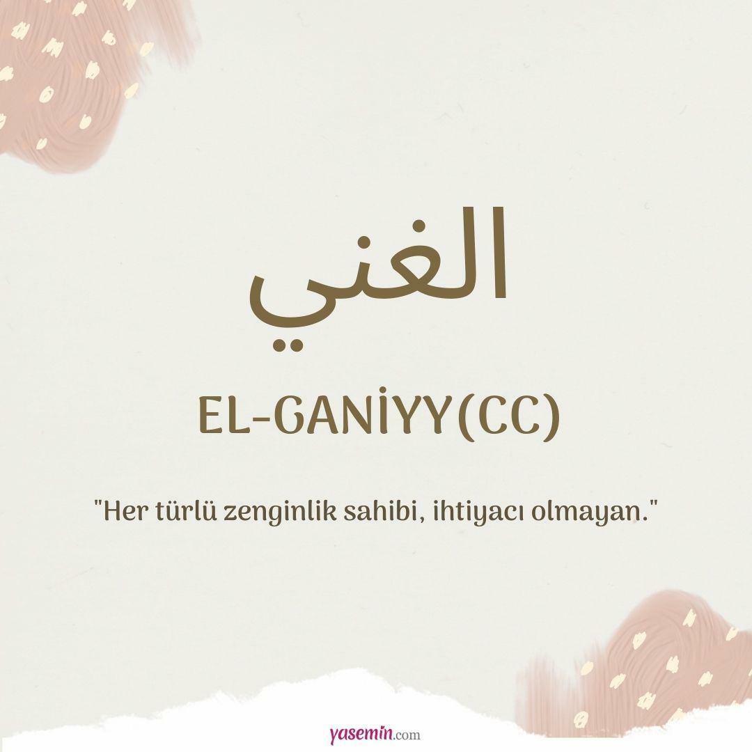 Wat betekent Al-Ganiyy (cc)?