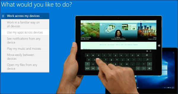 Hoe Windows 10 in een browser te demonstreren zonder het te installeren