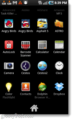 nieuwe app-lade voor je Samsung Galaxy Epic 4G