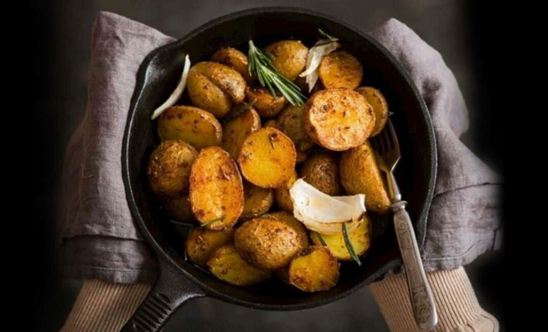 Hoe maak je aardappelen met olijven in de oven? Hier is een aardappelrecept met weinig ingrediënten om in de oven te maken