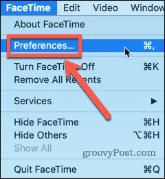 mac facetime-voorkeuren