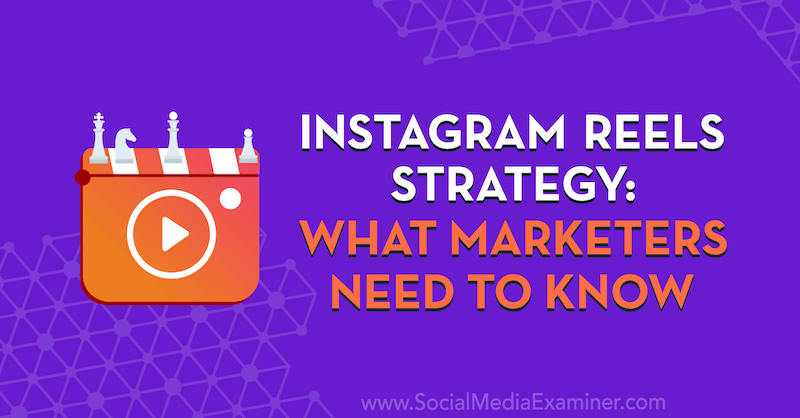 Instagram Reels Strategie: wat marketeers moeten weten met inzichten van Elise Darma op de Social Media Marketing Podcast.