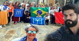 Braziliaanse fans stroomden toe naar de set van Establishment Osman! Ze bewonderden de Turkse cultuur