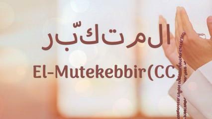 Wat betekent al-Mutakabbir? Al Mutakabbir