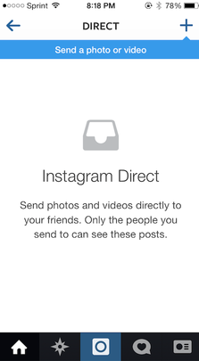 instagram directe functie