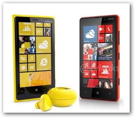 evleaks Lumia 820 Lumia 920 voorkant