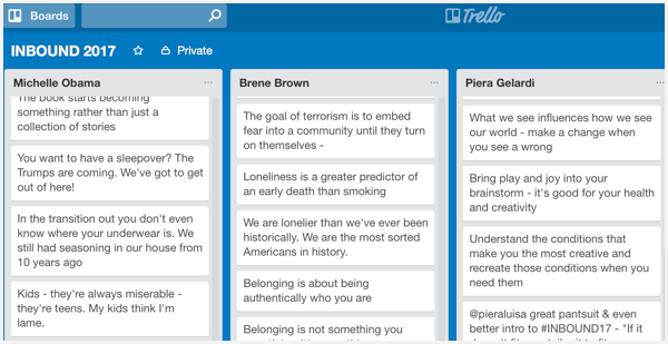 notities live bloggen met trello