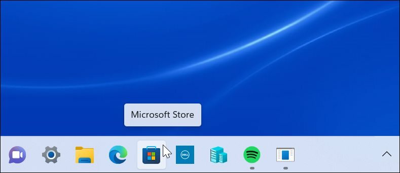 Microsoft Store-taakbalk