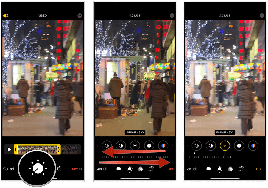 Foto's app verandert de helderheid