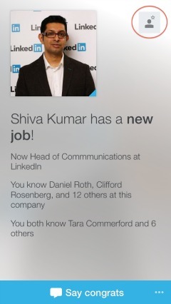 Met LinkedIn Connected kunt u gemakkelijk contact houden met degenen die u al kent.