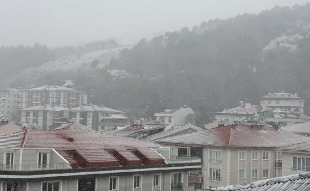stad sneeuw