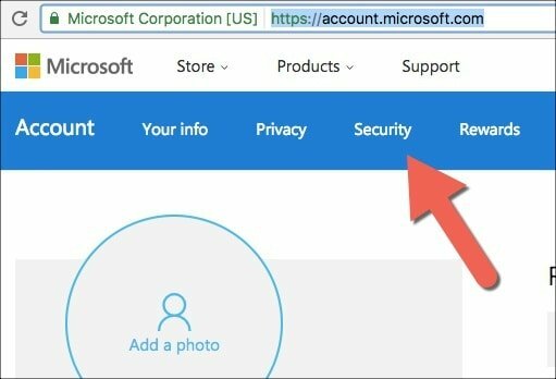 Microsoft-accountbeveiliging