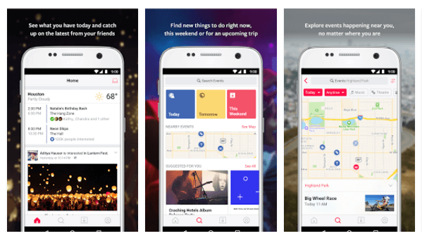 De standalone Events from Facebook-app van Facebook, die eerder dit jaar op iOS werd geïntroduceerd, is vrijgegeven voor Android.
