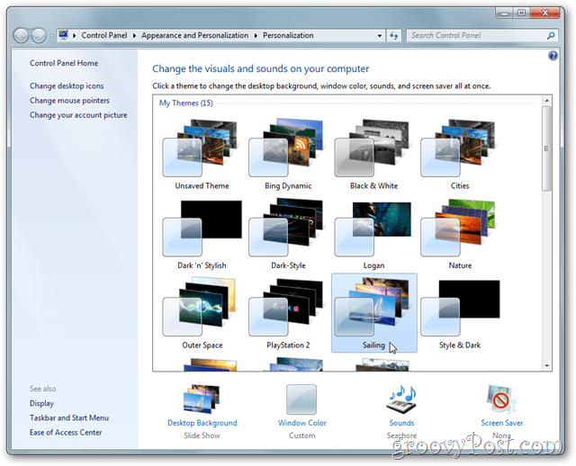 Themabibliotheek van Windows 7